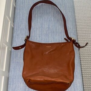 Leather Coach Bag-vintage leather 19889 duffle